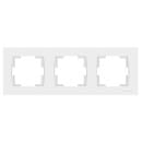 Рамка 3 поста, горизонтальный монтаж, белый Rita, Mutlusan (2220-800-1301) 