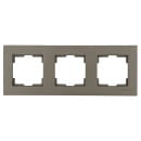 Рамка 3 поста, горизонтальный монтаж, дымчатый Rita, Mutlusan (2220-800-1395) 