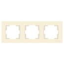 Рамка 3 поста, горизонтальный монтаж, сл.кость Rita, Mutlusan (2220-800-1302) 