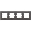 Рамка 4 поста, горизонтальный монтаж, дымчатый Rita, Mutlusan (2220-800-1495) 