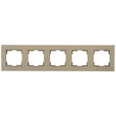 Рамка 5 постов, горизонтальный монтаж, антрацит Rita Mutlusan (2220-800-1586) 