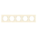 Рамка 5 постов, горизонтальный монтаж, сл.кость Rita, Mutlusan (2220-800-1502) 