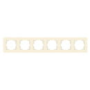 Рамка 6 постов, горизонтальный монтаж, сл.кость Rita, Mutlusan (2220-800-1602) 