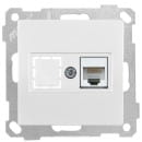 Розетка 1хRJ-45 кат. 5e UTP, белый Daria (2100-136-0101) 