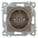 Розетка 1-я с з/к, защ. шторки, антрацит Rita Mutlusan (2200-605-0286) 