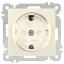 Розетка 1-я с з/к, защ. шторки, сл.кость Mutlusan (2100-605-0202) 