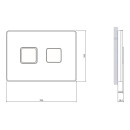 Кнопка для инсталляции  Cersanit. ACCENTO Square  (63530) 