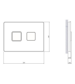 Кнопка для инсталляции  Cersanit. ACCENTO Square 