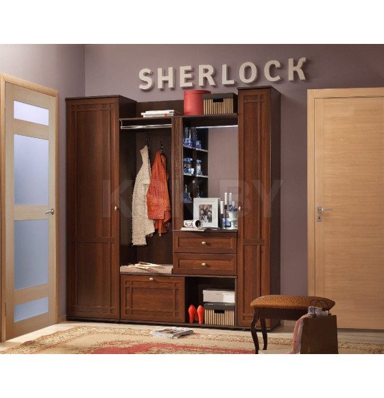 Прихожая Sherlock 70 (орех шоколад) Глазовская мебельная фабрика (00090329_40) 