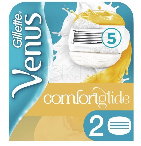 Кассеты Gillette VENUS&OLAY ComfortGlide 2шт                 (9031) 