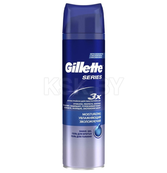 Гель для бритья Gillette SERIES 200мл Увлажняющий Какао            (0051) 