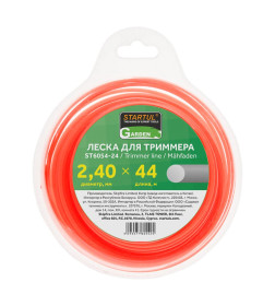 Леска для триммера 2.4 мм х 44 м сечение круг STARTUL GARDEN ST6054-24