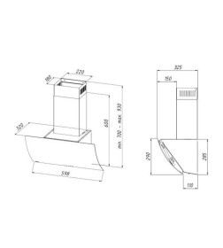 Кухонная вытяжка Akpo Clarus Eco 60 wk-4 серый