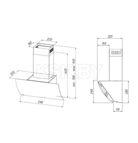 Кухонная вытяжка Akpo Clarus Eco 60 wk-4 серый