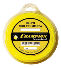 Леска для триммера 4.0 мм х 95 м Round сечение круг CHAMPION C5063