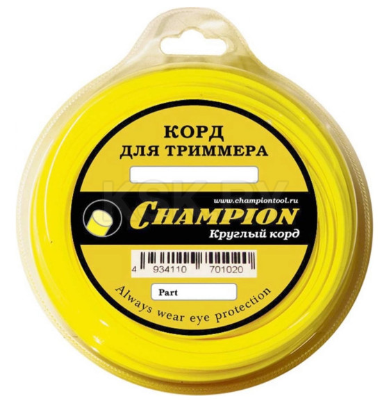 Леска для триммера 4.0 мм х 95 м Round сечение круг CHAMPION C5063 (C5063) 