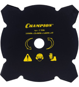 Нож для жесткой травы 4/255/25.4 (тип В) CHAMPION C5106