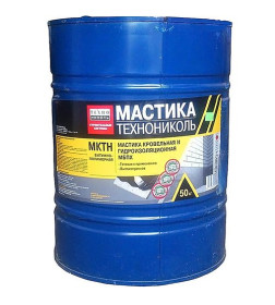 Мастика кровельная, гидроизоляционная, битумно-полимерная МБПХ "МКТН" "Технониколь" 50кг.