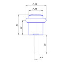 Упор дверной Apecs DS-00013-GRF