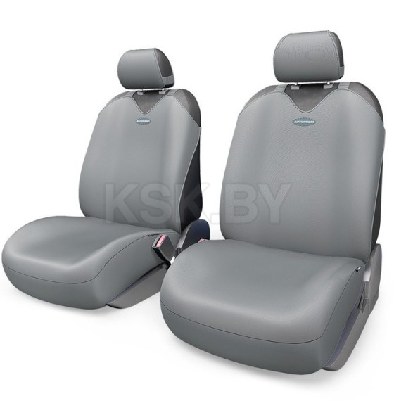 Чехлы на сиденье R-1 SPORT PLUS R-402Pf DARK GREY передние (майка) AUTOPROFI (R-402Pf D.GY) 