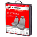 Чехлы на сиденье R-1 SPORT PLUS R-402Pf DARK GREY передние (майка) AUTOPROFI (R-402Pf D.GY) 