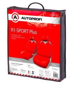 Чехлы на сиденье R-1 SPORT PLUS R-402Pf RED передние (майка) AUTOPROFI