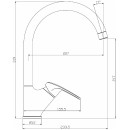 Смеситель для кухни Rossinka Silvermix RS45-23 (RS45-23) 