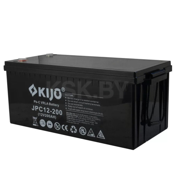 Аккумулятор автомобильный Kijo JPC 12V 200Ah (carbon)  (M8) (JPC 12-200) 