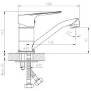 Смеситель для умывальника Rossinka Silvermix RS27-22  (RS27-22) 