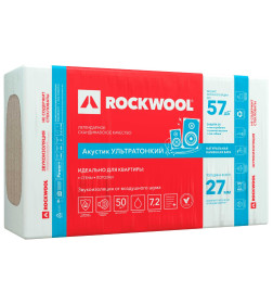 Шумоизоляция Rockwool АКУСТИК БАТТС 27х600х1000мм (7,2м2/0,19м3)