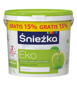 Краска водно-дисперсионная внутренняя Sniezka EKO, 11,5 л РП