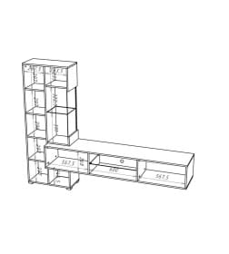 Гостиная Point ТИП-70 (Дуб Вотан/Серый графит)