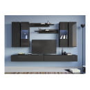 Шкаф навесной Point Тип-20 (Чёрный/Черный глянец) (71774435) 