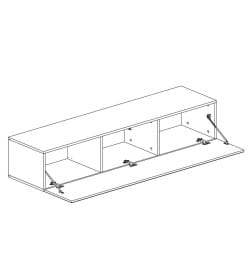 Шкаф навесной Point Тип-30 (Белый/Белый глянец)