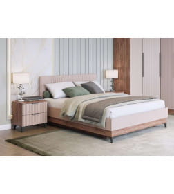 Тумба прикроватная Тоскана (Дуб Табачный/Бисквит)