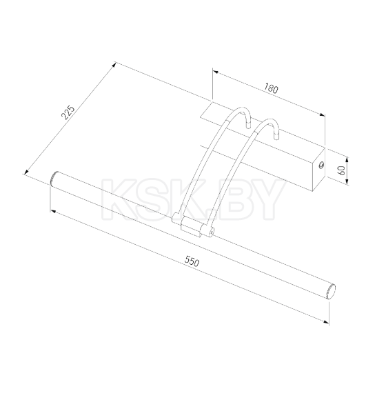 Светильник настенный светодиодный Simple LED бронза 3000К MRL LED 10W 1011 IP20 бронза (a063695) 
