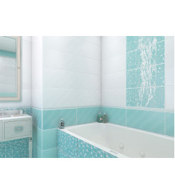 Декор Alta Cera Confetti Aquamarine 249*500 мм