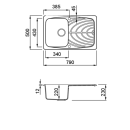 Мойка кухонная из гранита Elleci, Master 300, G51 Avena (Master 300 G51 Avena) 