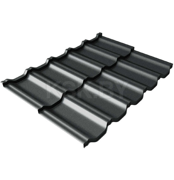 Металлочерепица Kvinta Uno с 3D резом 0,45 мм Drap RAL (1,21мх0,72м, 0,8712/0,805 м2) GrandLine