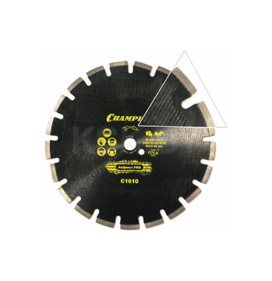 Диск алмазный 350х25.4х10 мм по асфальту Asphafight PRO CHAMPION C1610 (C1610) 