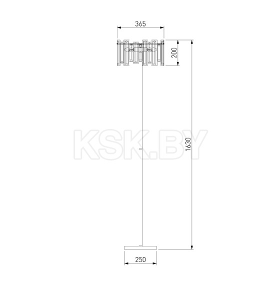 Напольный светильник Bogate's 01150/3 черный/золото (a062871 ) 