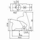 Защитная крышка для тумблеров типа KN и ASW черная (SAC-01) REXANT  (36-4651) 