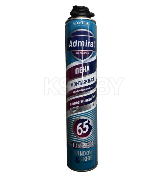 Пена PROF монтажная ADMIRAL 65 всесезонная -10С , 850мл