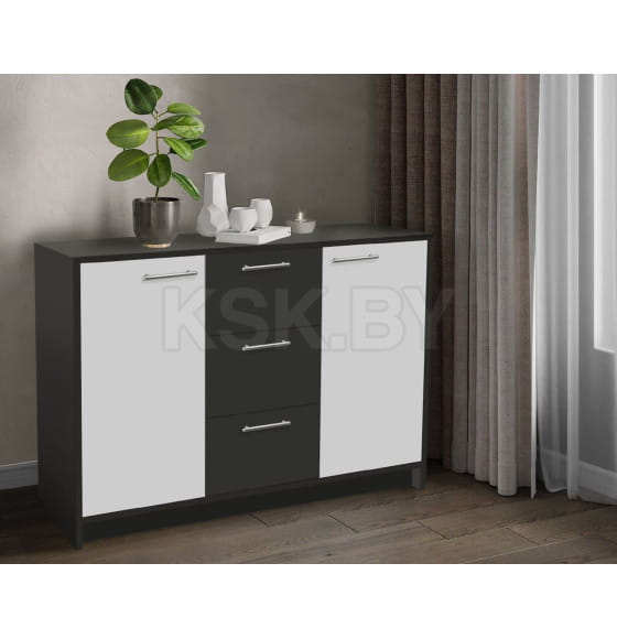 Комод Артём-Мебель СН-111.01 "Оптима"белый-серый графит