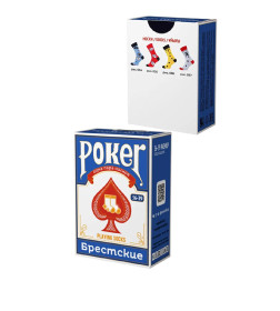 Носки 4200 Брестские POKER ( в коробочке), р. 40-43 рис.097  СВ.СЕРЫЙ МЕЛАНЖ