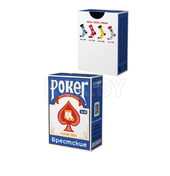 Носки 4200 Брестские POKER ( в коробочке), р. 40-43 рис.097  СВ.СЕРЫЙ МЕЛАНЖ (21С4200) 