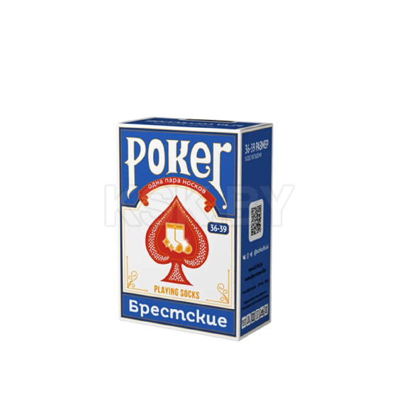 Носки 4200 Брестские POKER ( в коробочке), р. 40-43 рис.097  СВ.СЕРЫЙ МЕЛАНЖ (21С4200) 