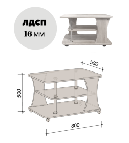 Стол-рабочий СН-119.01-02 "Либерти-2"дуб крафт белый