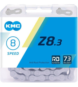 Цепь велосипедная KMC 1/2"X3/32"X116L RB (В БОКСЕ),Z8.3