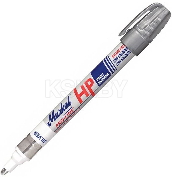 Маркер перманентный на основе жидкой краски (серебристый) MARKAL PRO-LINE HP 96967 (96967) 